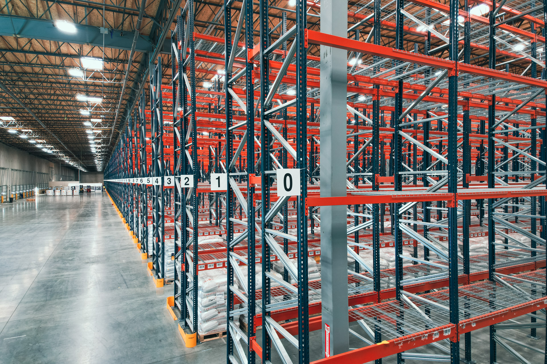 Industrial pallet racking warehouse in Converse Texas