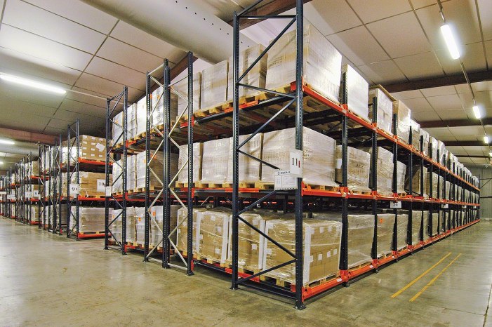 Push Back Pallet Rack for Selma warehouses